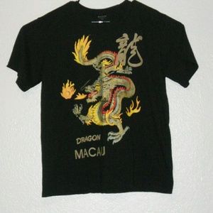 Macau Dragon T Shirt Mens Large